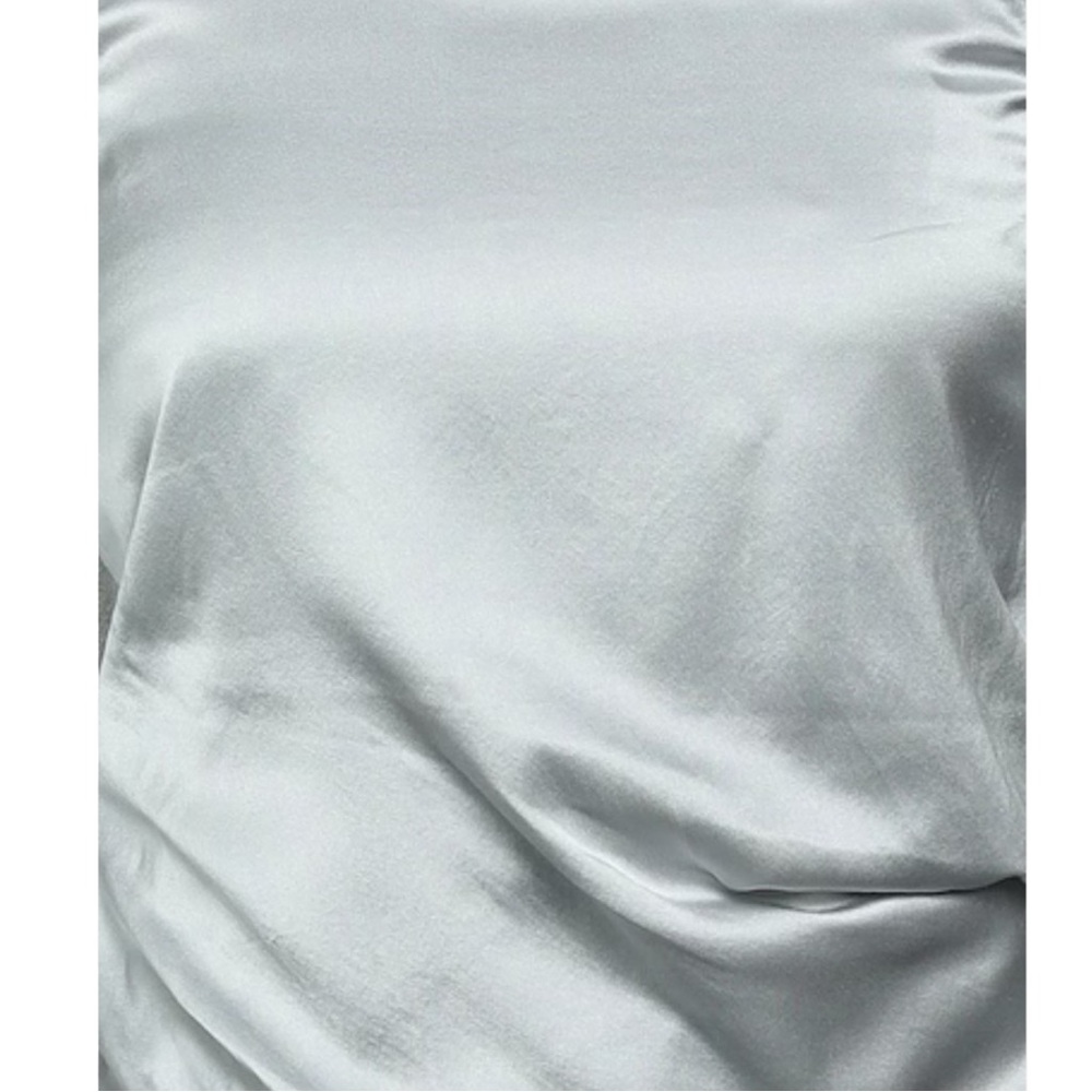 DOROTHEE SCHUMACHER Grey Satin Jersey Sleeveless Top Size 3/Medium - Picture 5 of 14